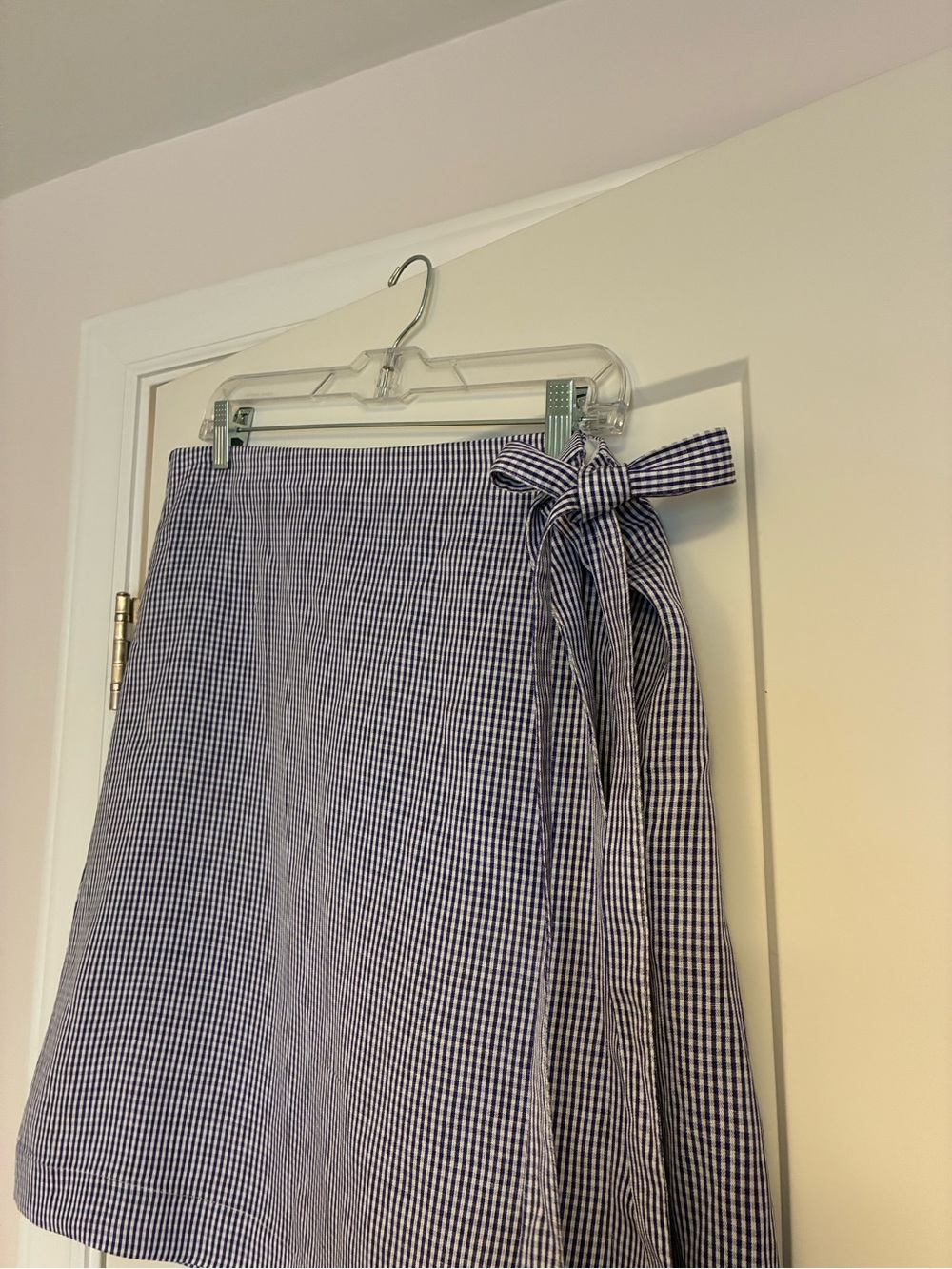 J. Crew Blue and White Mini Gingham  -  Skirt